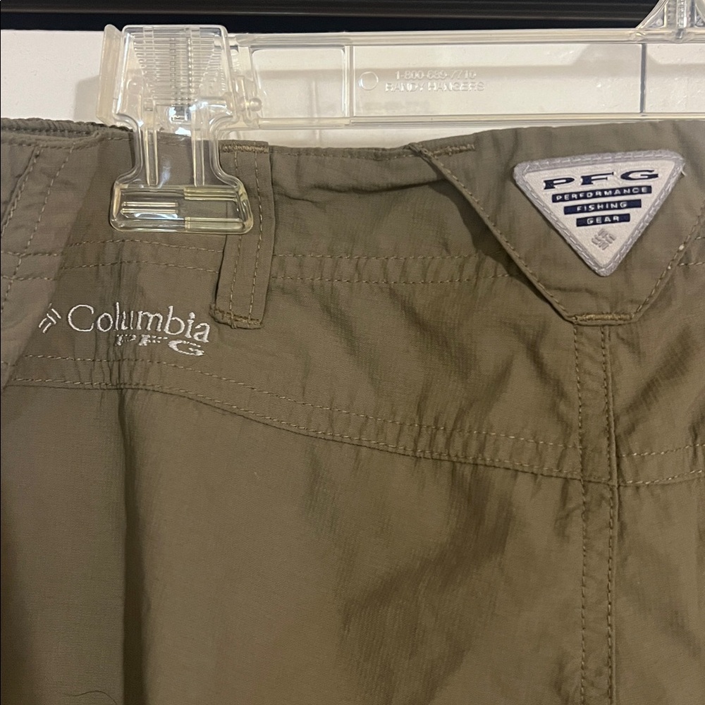 Women’s Convertible Outdoor Pants - Tan/Green - Picture 4 of 4